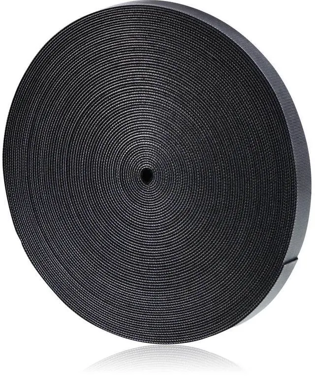 Main image of 3/4 Inch X 90 ft 1 Roll of Heavy Duty Industrial Hook and Loop Strap Roll, Reusable Nylon Cable Management Strap for Server Rack, Workshop, HVAC Wiring, Cable Organizer Wrap
