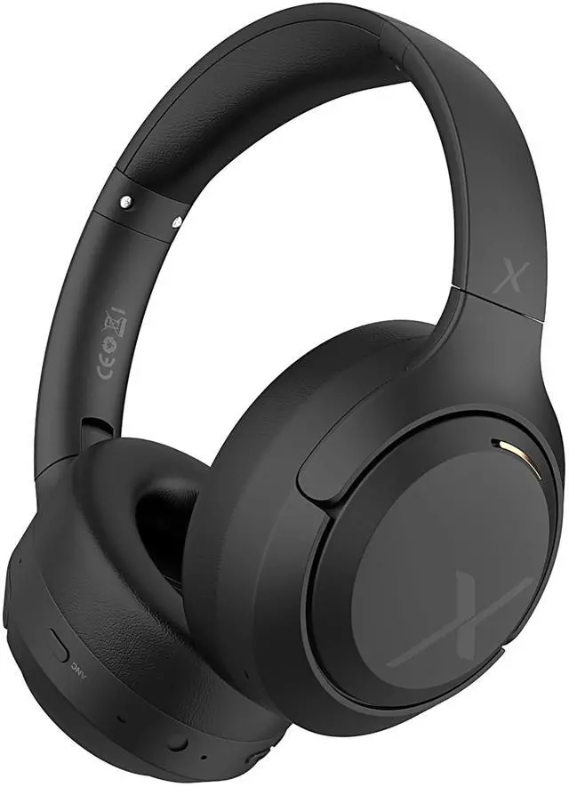 Main image of Hybrid Active Noise Cancelling Headphones, Wireless Bluetooth Headset Over Ear, 60H Playtime, High-Fidelity, Foldable, Comfort&Immersion for Work/Commuting (Black)