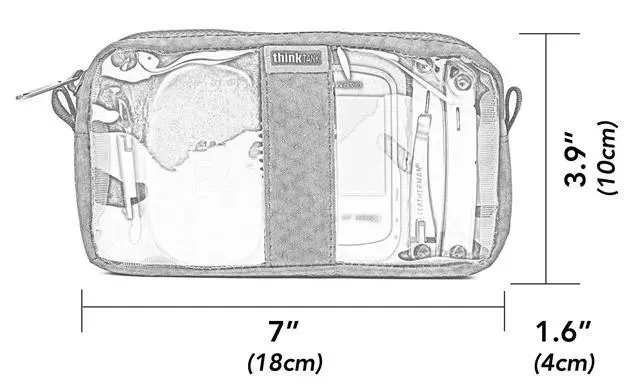 Alt view image 2 of 7 - Cable Management 10 - Electronics, Accessories, and Gear Organizer Pouch - Medium