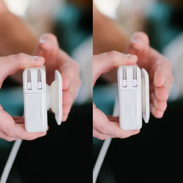Alt view image 7 of 7 - Reel The Side Kick Collapsible Charger Organizer and Travel Accessory,Usb-c, Compatible with MacBook and PC Charging Cords and Adapter Cable Management White