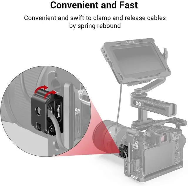 Alt view image 4 of 7 - Universal Spring Cable Clamp(2 pcs) MD2418 | two cables with different thickness less than 6mm
