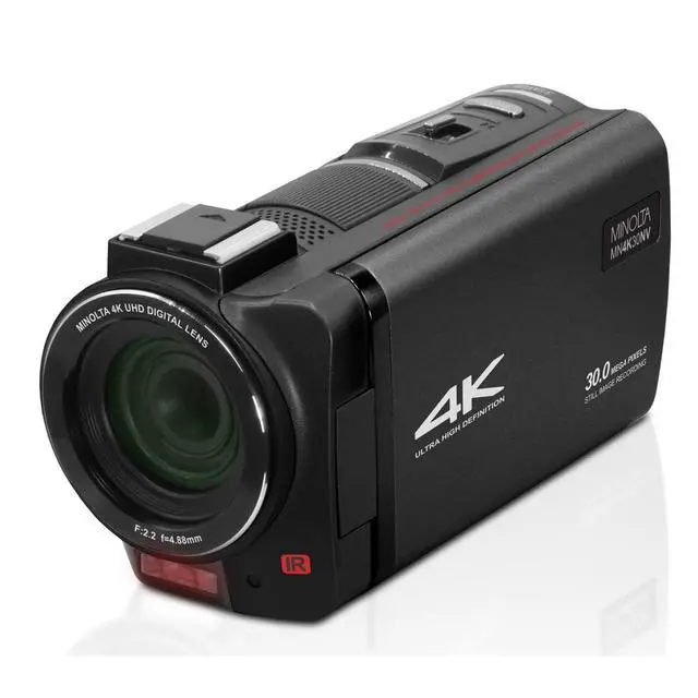 Alt view image 4 of 6 - MN4K30NV 4K Camcorder, Night Vision, 30MP, 16X Zoom (Black) | Capture sharp photos and video with intuitive controls for travel, family and everyday moments
