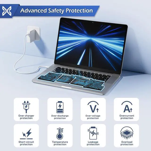 Alt view image 5 of 7 - A1707 Replacement Battery for MacBook Pro,A1820 Laptop Battery | for MacBook Pro 15 inch A1707 (2016, 2017) 6680mAh 76.15Wh EMC 3072 3162