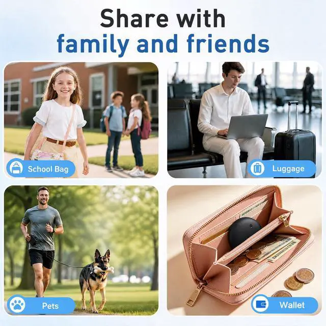 Alt view image 5 of 7 - Bluetooth Locator - Lightweight and Waterproof, Compatible with iOS and Android. Suitable for Locating Keys, Wallets, Pets, Travel, Children, and The Elderly