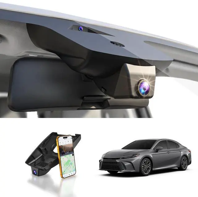 Main image of Front 4K Dash Cam Suitable for Toyota Camry 2025-2026 (Model C) LE | SE XLE XSE Nightshade,integrated Camera,OEM Factory Look,2160P Video HDR,Built-in 5.8G WiFi& APP,GPS,Plug&Play,G-Sensor
