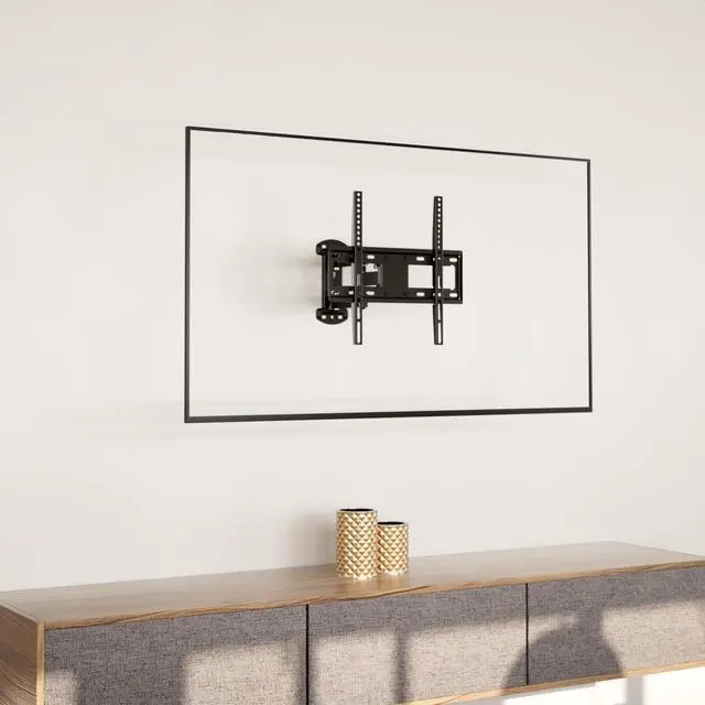 Alt view image 6 of 7 - Full Motion Corner TV Wall Mount Bracket - Single Stud Install - 90° Swivel, Tilt & 15 Extension - Single Articulating Arm for 19-55 TVs - Heavy-Duty Steel - VESA 100x100-400x400-66 lbs