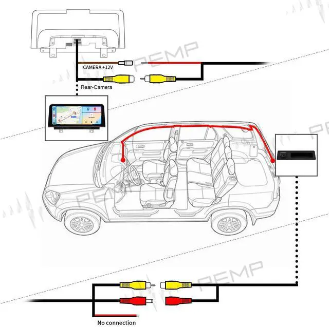 Alt view image 7 of 7 - AHD Backup Camera 720P 25FPS Parking Rear View Reverse Camera for BMW F10 F30 F25 F48