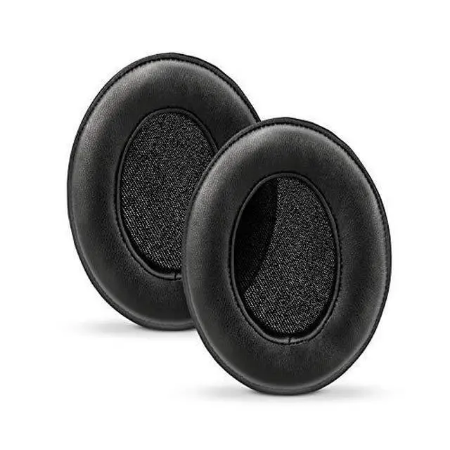 Alt view image 2 of 7 - Sheepskin Ear Pads for ATH M50X, M50XBT, M40X, HyperX, SHURE, Turtle Beach, AKG, ATH, Philips, JBL, Fostex Replacement Memory Foam Earpads & Fits Many Headphones (See List), Leather Oval