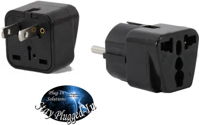 Alt view image 3 of 6 - US to Vietnam/South Korea Travel Adapter Plug for USA/Universal to Asia Type E (C/F) & A AC Power Plugs Pack of 2