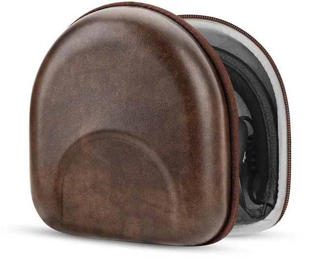 Main image of Shield Headphones Case Compatible with Marshall Major V, Major IV, Mid ANC, Major III, Major II, Replacement Hard Shell Travel Carrying Bag with Cable Storage (Brown)