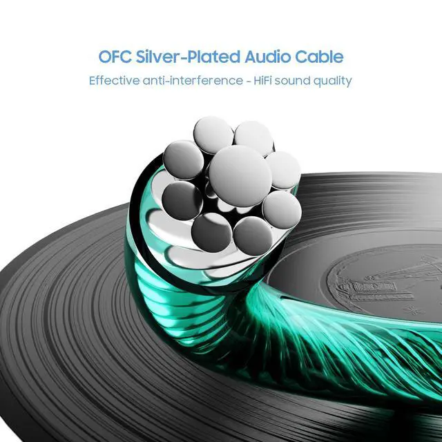 Alt view image 3 of 7 - BASN SC100 Silver-Plated OFC IEM Cable, 150m MMCX Detachable Earphone Cable for Enhanced Audio - Engineered for BASN Bsinger, Bmaster Series