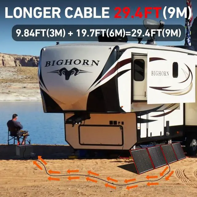 Alt view image 6 of 7 - XT60 Extension Cable, 19.7 ft, Male-to-Female, 12V/24V | Soft silicone copper cable, 19.7 ft (6 m), with male and female XT60 connectors; for solar panels and power stations