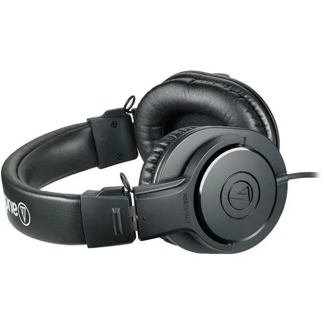 Alt view image 5 of 7 - ATH-M20x Closed-Back Monitor Headphones Bundle with Auray Headphones Holder and Headphone Case