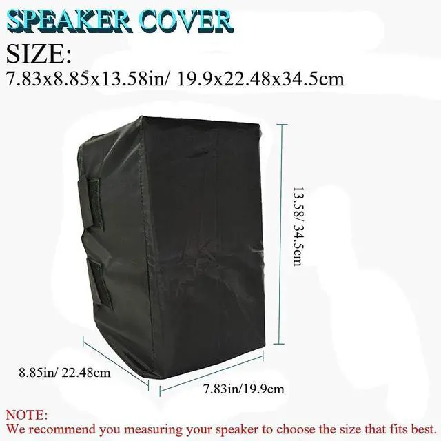 Alt view image 3 of 7 - Wall Mountable Outdoor Indoor 2 Pcs Speakers Covers Heavy Duty Weatherproof Waterproof Patio Bluetooth Mini Box Speakers Stand Cover