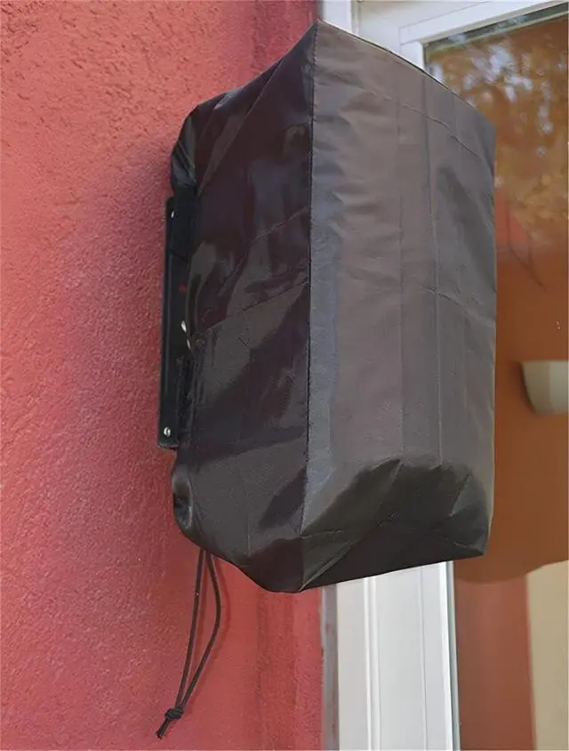 Alt view image 7 of 7 - Wall Mountable Outdoor Indoor 2 Pcs Speakers Covers Heavy Duty Weatherproof Waterproof Patio Bluetooth Mini Box Speakers Stand Cover