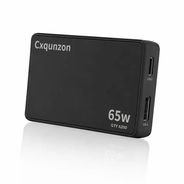 Main image of 65W USB C Charger Flat, Slim GaN Compact Fast PPS Wall Charger for Nintendo Switch 2,Steam Deck, ROG Ally,iPhone 17/16/15/14, MacBook Air, iPad Pro (Black, USB-A+USB-C)