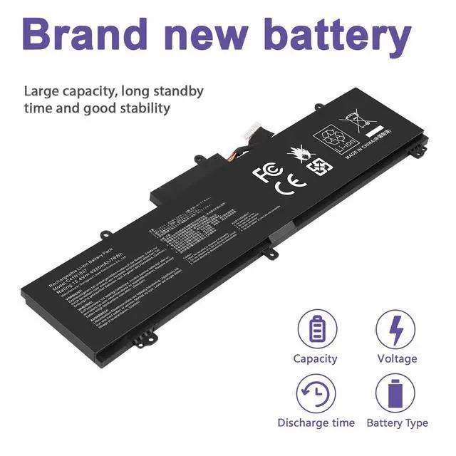 Alt view image 4 of 7 - C41N1837 Laptop Battery for ASUS ROG Zephyrus G15 GA501I GA502 GA502D GA502DU GA502GU GA502IV GU502 GU502DU GX502GW GX532GV GU532GW GU502LU GU502LW GU502LV GX502LXS GX502GV GX502GW 0B200-03380100