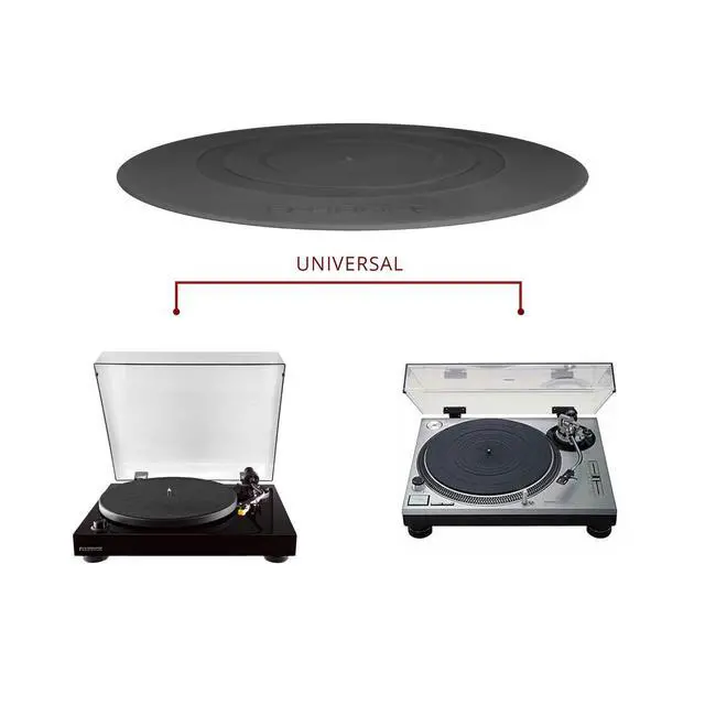Alt view image 7 of 7 - Turntable Platter Mat (Rubber Black) - Durable Audiophile Grade Silicone Design for Vinyl Record Players (PFHTRP)