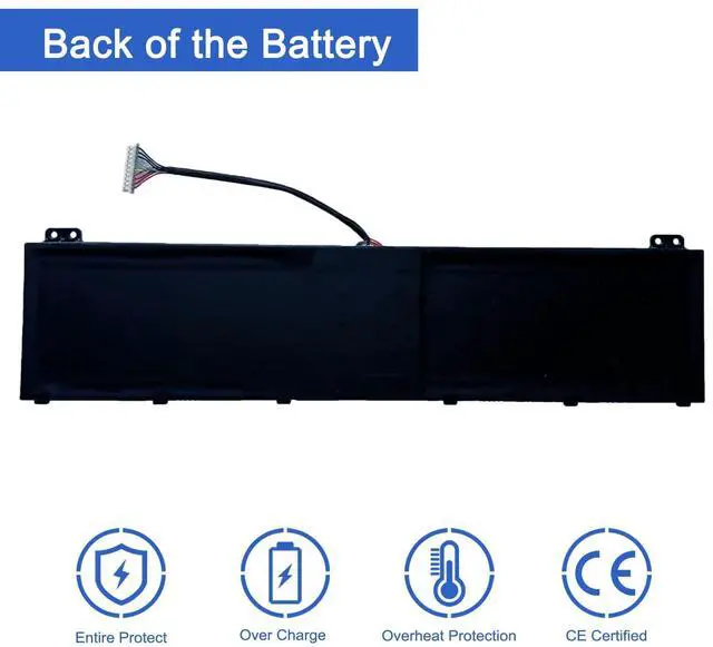 Alt view image 6 of 6 - AP21A8T AP21A7T 90.61Wh Laptop Battery Compatible with Acer Predator PH315-55 Nitro 5 AN517-55-78KU Helios 300 PH315-55-796N PH317-56-78SM PH317-56-78LY Series AP21A5T KT0040G014 15.4V 5716mAh