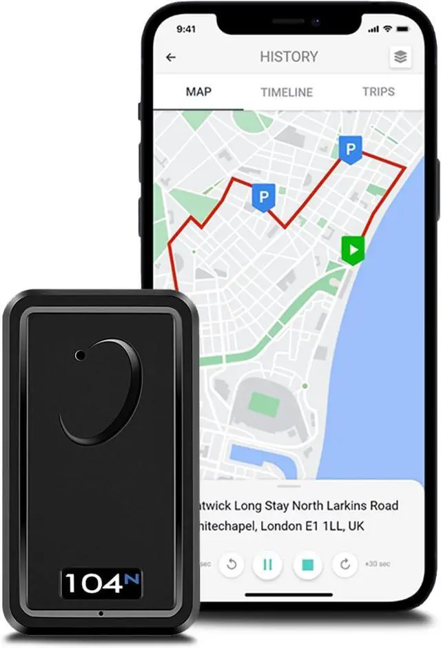 Main image of 104N 4G Magnetic GPS Tracker for Vehicle | Easy Mount | Fits with Car, Truck, Van & Motorbike | Live Tracking | Up to 21-Day Battery Life | Low Cost Subscription Plans | Free Trial