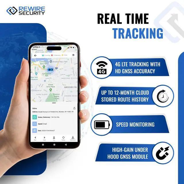 Alt view image 3 of 7 - 104N 4G Magnetic GPS Tracker for Vehicle | Easy Mount | Fits with Car, Truck, Van & Motorbike | Live Tracking | Up to 21-Day Battery Life | Low Cost Subscription Plans | Free Trial