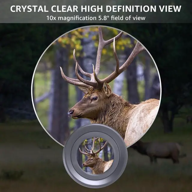 Alt view image 4 of 7 - 10x25 Monocular Telescope, Mini Pocket Small Size Compact Handheld Portable Lightweight ED Glass HD Optics BAK-4 Roof Prism High Powered Waterproof for Adults Camping Hiking Travel Bird Watching