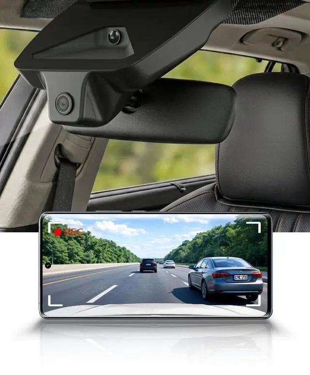 Main image of 4K Dash Cam Suitable for Toyota Camry Hybrid 2025-2026 LE SE XLE XSE Nightshade, OEM Factory Look, 2160P UHD Video, WiFi & APP, Loop Recording, Gravity Sensor, Easy to Install, 64GB Card