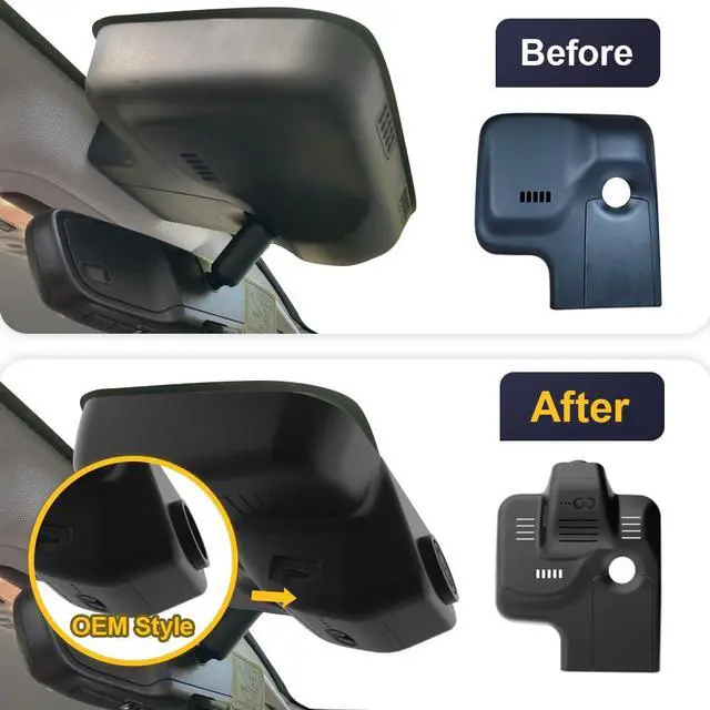 Alt view image 4 of 7 - 4K Dash Cam Suitable for Chevy Bolt EV & EUV LT Premier 2022-2024 (HD2-4267) has Auto-Dimming, OEM Look, UHD 2160P Video, Built-in WiFi & APP, Loop Recording, G-Sensor, Plug & Play, 64GB Card