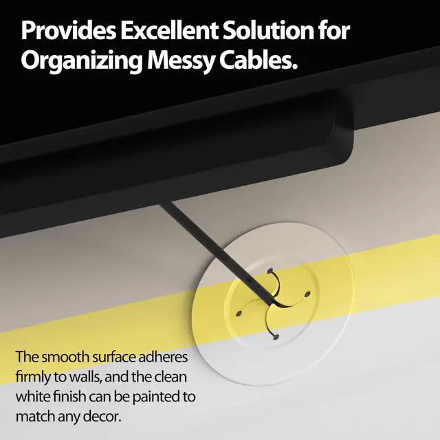 Alt view image 4 of 6 - Cord Hider for Wall Mounted TV, in Wall Cable Management Kit for Large Capacity, Wall Cable Hider Behind The Wall, Cable Raceway White Includes Hole Saw Dril Attachment - 2 Pass Locking Brackets