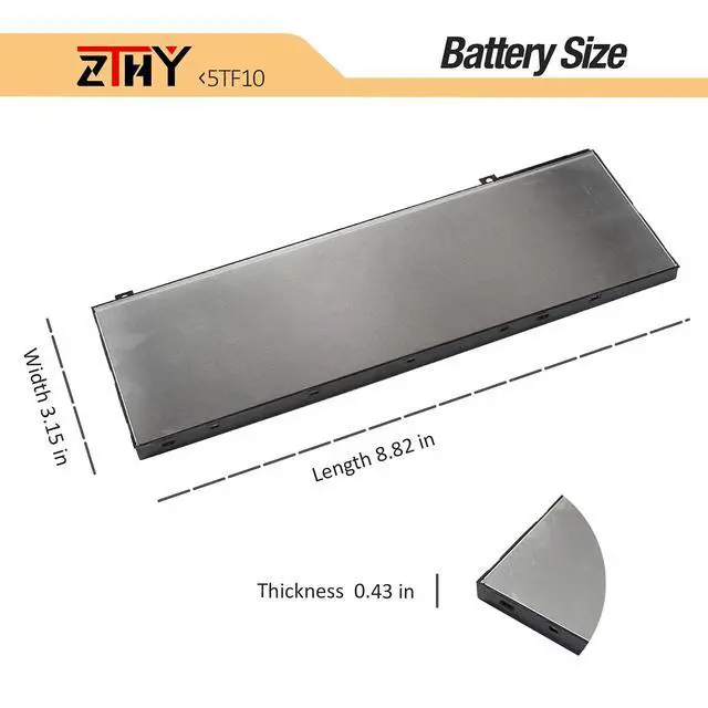 Alt view image 7 of 7 - 5TF10 Laptop Battery for Dell Precision 7730 7740 7530 7540 Series Notebook | NYFJH RY3F9 0RY3F9 7M0T6 GHXKY 05TF10 P34E P34E001 P34E002 P74F P74F001 P74F002 7.6V 64Wh 4-Cell