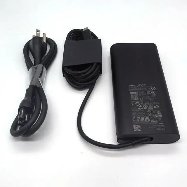 Main image of Laptop Charger GAN 130W USB C Type C AC Adapter,Alienware X14 X14 R2, Inspiron 16 Plus 7620 7630, Precision 3470 3480 3570 3571 3580 3581 5470 5480 5570 AC Charger, Balck, HA130PM170