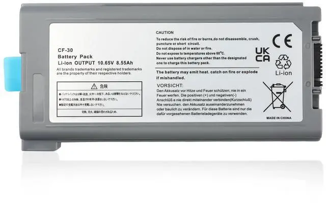 Main image of CF-30 9cell CF-VZSU46 New Laptop Battery for Panasonic Toughbook | for Cf-31 Cf-53 MK1/MK2/MK3/MK4 CF-VZSU46S CF-VZSU46U CF-VZSU46R CF-VZSU46AU CF-VZSU71U CF-VZSU72U 10.65V 8.55Ah