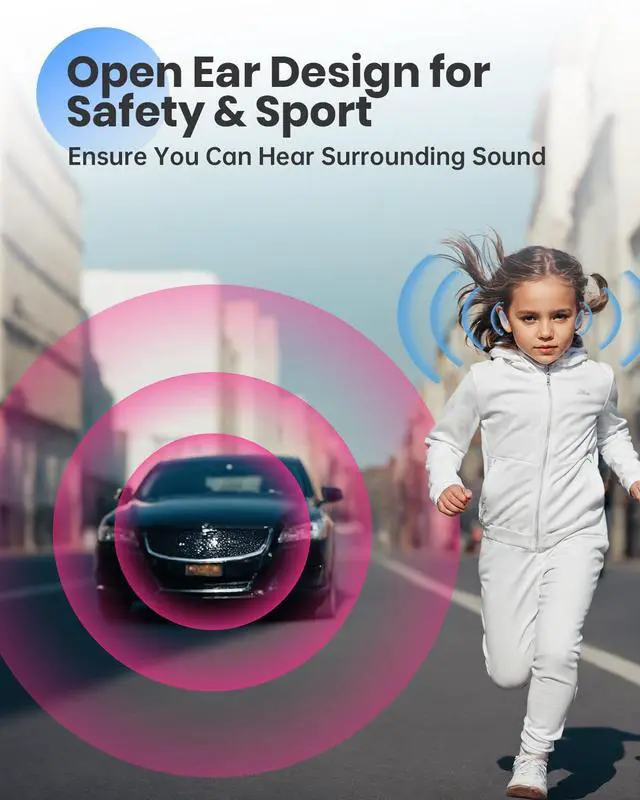 Alt view image 3 of 7 - Auditory Feedback Wireless Headphones - Brain Training air Conduction Bluetooth Headphones, Enhanced Speech, Memory and Attention, for You and Your Children, Help with Autism ADHD