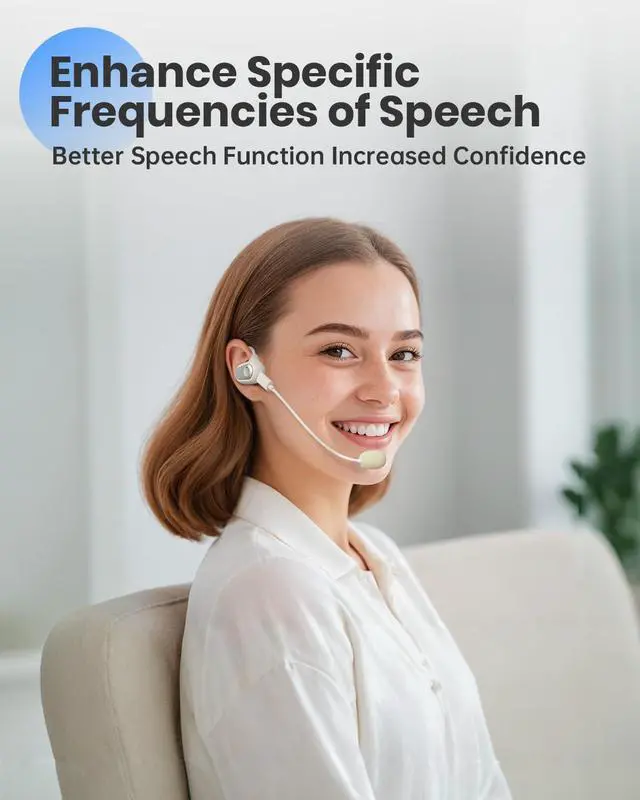Alt view image 4 of 7 - Auditory Feedback Wireless Headphones - Brain Training air Conduction Bluetooth Headphones, Enhanced Speech, Memory and Attention, for You and Your Children, Help with Autism ADHD
