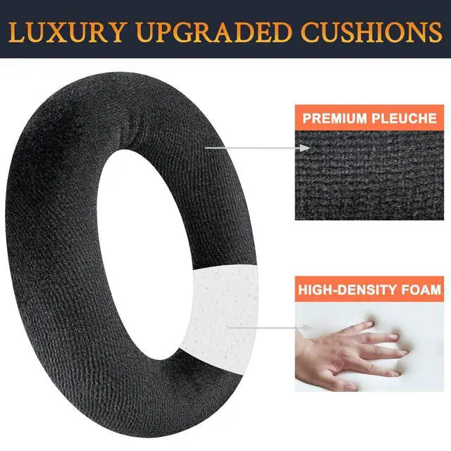 Alt view image 4 of 7 - Earpads for Sennheiser HD560S/HD598/HD599 - Black | for HD515/HD518/HD555/HD558/HD558SE/HD560S/HD595/HD595SE/HD598(SE/CS/SR)/HD599(SE/Limited Edition) Headphones