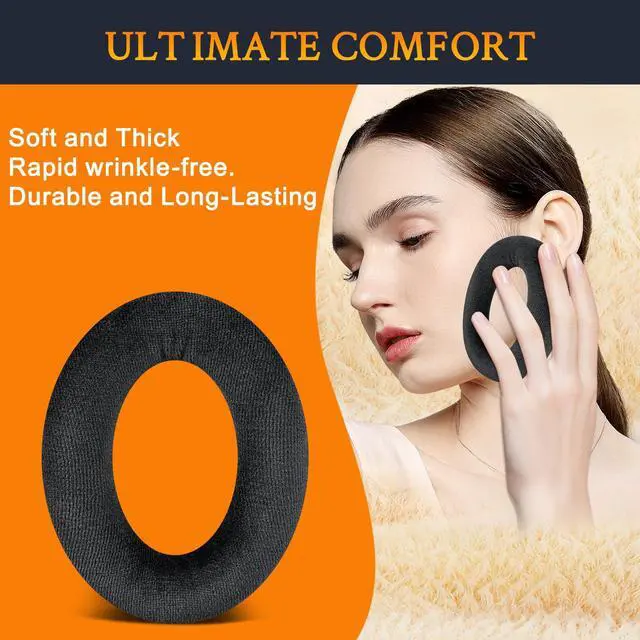 Alt view image 7 of 7 - Earpads for Sennheiser HD560S/HD598/HD599 - Black | for HD515/HD518/HD555/HD558/HD558SE/HD560S/HD595/HD595SE/HD598(SE/CS/SR)/HD599(SE/Limited Edition) Headphones