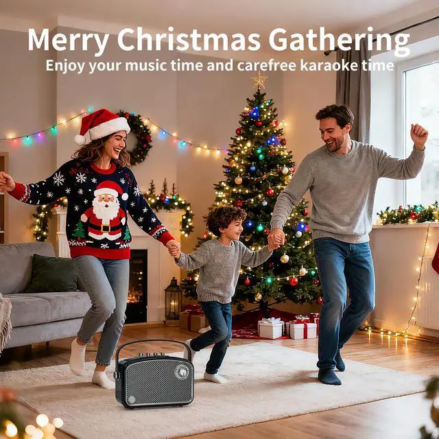 Alt view image 3 of 7 - Bluetooth Speaker 120W Peak Powerful HiFi Loud Sound with Deep Bass, Dual DSP Chips, Bass/Treble controls, Vintage Decor Portable Wireless Boombox Speakers Ideal Gift for Party Camping Backyard