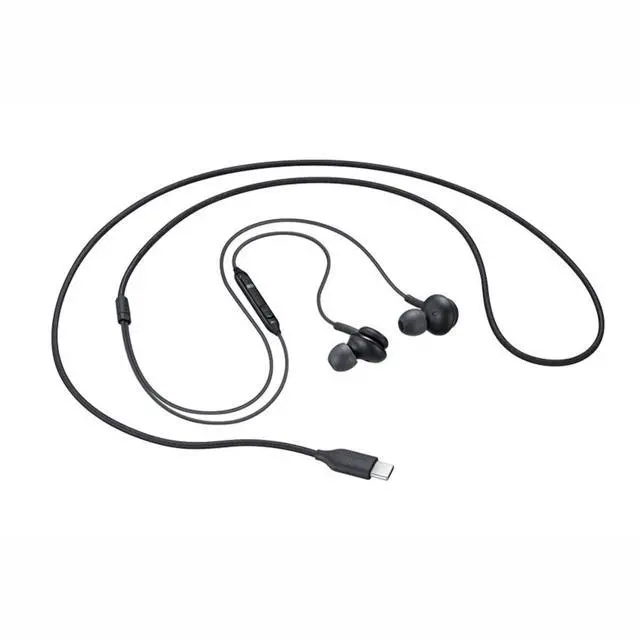 Alt view image 3 of 7 - 2025 New in-Ear Earbuds Stereo Headphones for Samsung Galaxy Z Fold6 S25 S24 S23 S22 S21 S20 Note 10 10+ - Designed with Microphone and Volume Remote Type-C Connector-(Black)