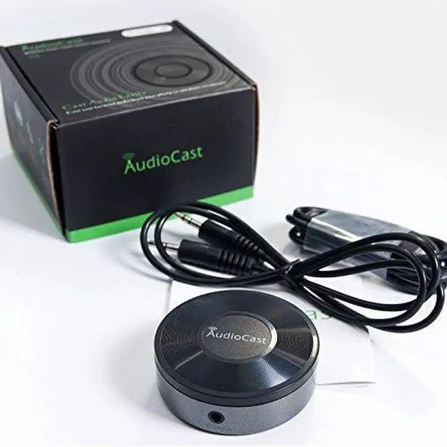 Alt view image 2 of 6 - M5 AudioCast Wi-Fi Wireless Audio Transmitter Adapter AirPlay/DLNA/UPnP Streaming to Speakers, 2.4G Wi-Fi Multi-Room Music Cast, Spotify & Internet Radio Support