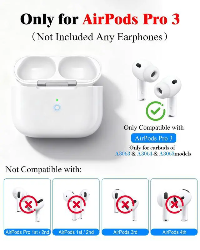 Alt view image 2 of 7 - Replacement Charging Case Compatible for AirPods Pro 3 | Wireless & USB-C, without Earbuds