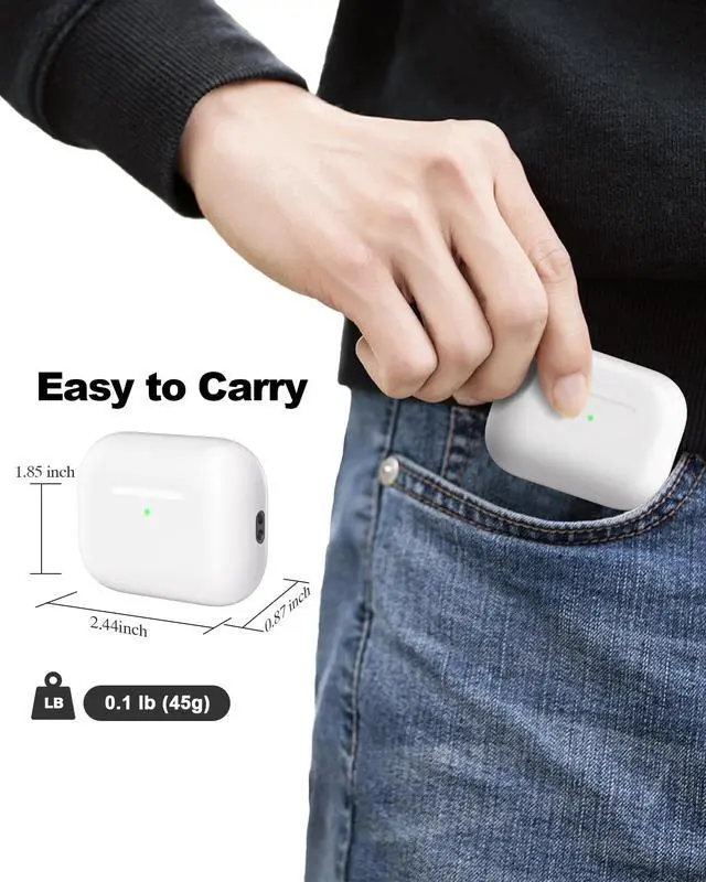 Alt view image 7 of 7 - Replacement Charging Case Compatible for AirPods Pro 3 | Wireless & USB-C, without Earbuds