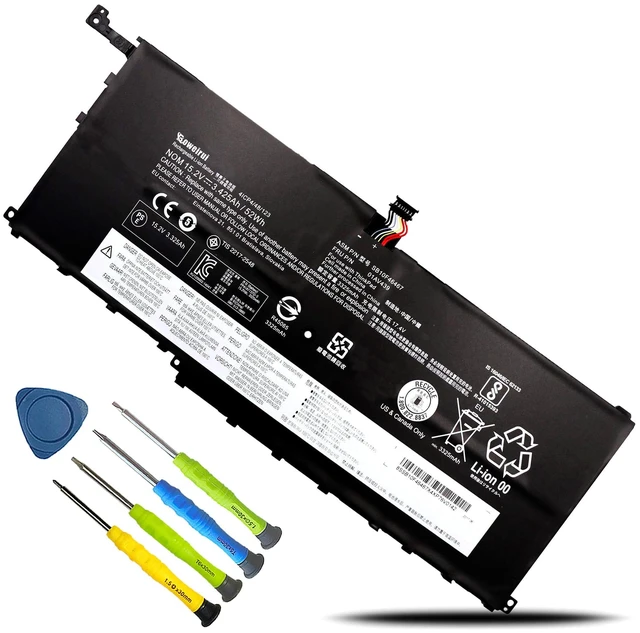 Main image of 01AV438 01AV439 00HW028 Battery for Lenovo Thinkpad X1 Carbon 4th Gen for Lenovo Thinkpad X1 Yoga 1st Gen 2016; ThinkPad X1 Yoga 2nd Gen 2017 Series 01AV458 SB10F46466 SB10F46467 15.2V 52Wh