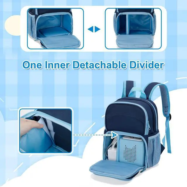 Alt view image 3 of 7 - Backpack Compatible with Tonie Box 2/1, Multi-pocket for Headphones | Carrying Case for Charger and Accessories, Storage Bag for Audio Player Starter Set, Patented Design