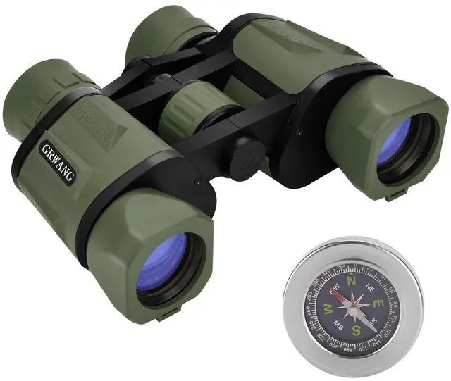 Main image of HD 10x40 Binoculars for Adults & Kids Porro-Prism Design Green | Waterproof,Low Light Vision,Bright Wide View,Bird Watching,Camping,Hunting,Travel,Cruise,Sports,Outdoor,Great holiday gift