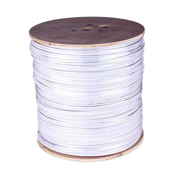 Alt view image 6 of 6 - 1000 ft. RG59 Siamese CCTV Combo Coaxial Cable White - 20AWG RG59 + 18/2 18AWG Power