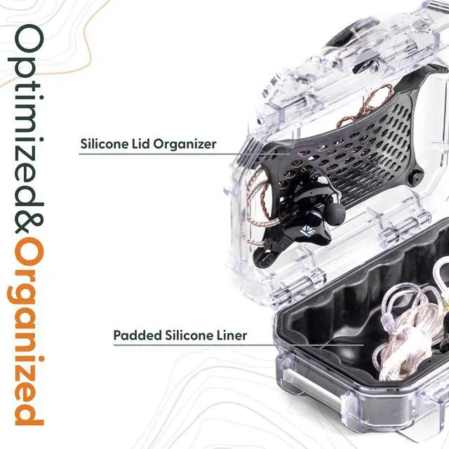 Alt view image 2 of 7 - in Ear Monitor Protective Cases for IEM - Compatible with KZ ZS10 Pro, ZST, ZEX, AS10, AS16, ZSN Pro X, YINYOO, TANGZU, Moondrop, Shure SE215, Airpods (52 Blue)
