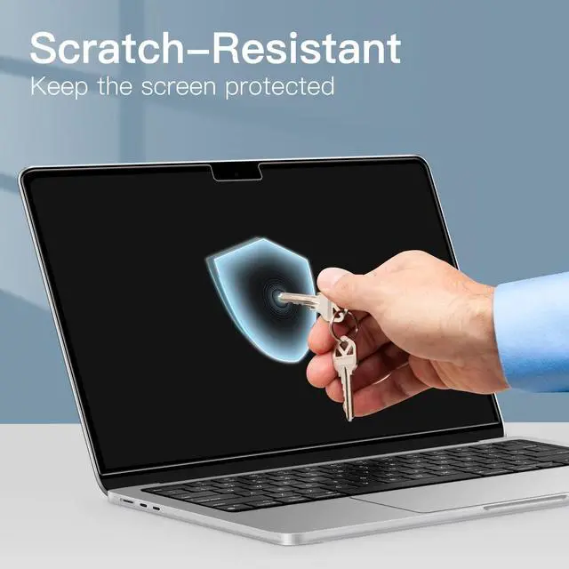 Alt view image 5 of 6 - Matte Screen Protector for MacBook Air 13" (M2-M5), 2-Pack | For MacBook Air 13" (2026-2022), Anti-Glare Matte Film, Anti-Fingerprint Coating, Scratch Protection