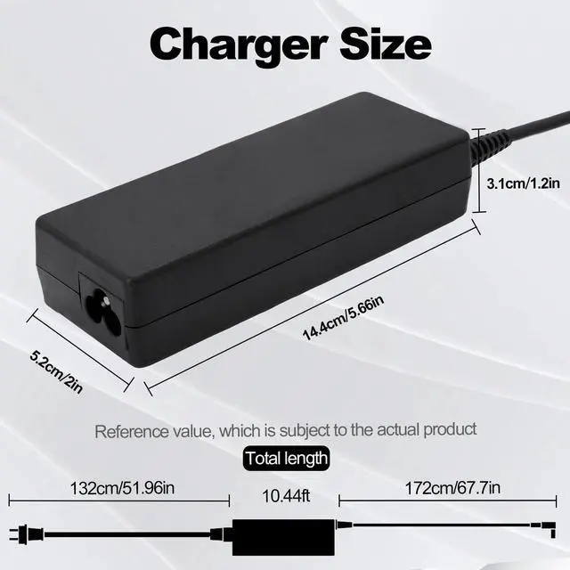 Alt view image 2 of 6 - 15.6V 7.05A 110W 5.5 2.5mm CF-AA5713A M2 Power Charger Compatible with Panasonic TOUGHBOOK CF-31 CF-52 CF-53 CF-19 CF-54 CF-33 CF-74 CF-AA5713A M1 Laptop AC Adapter