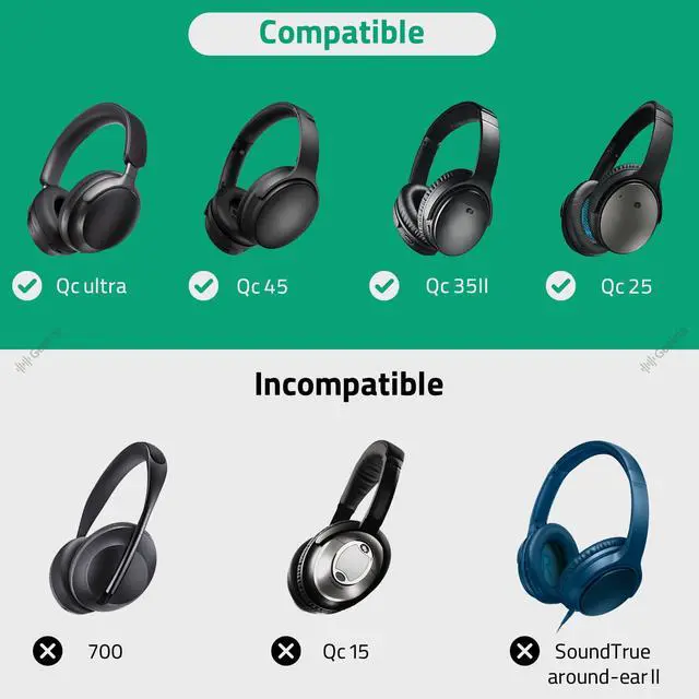 Alt view image 6 of 7 - Shield Headphones Case Compatible with Bose QC Ultra II, QC 45/35 II Gaming, Replacement Hard Shell Travel Carrying Bag with Cable Storage (Dark Grey)