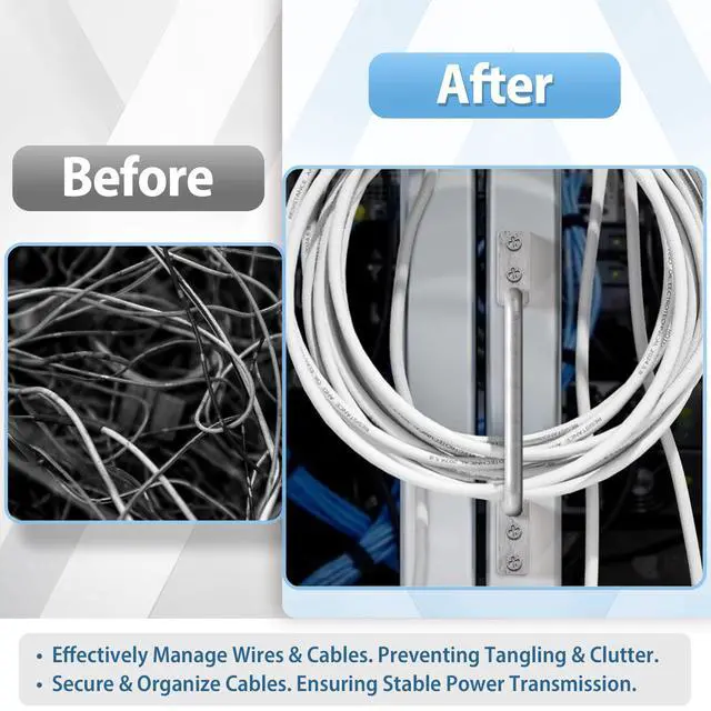 Alt view image 4 of 7 - 3" Aluminum Cable Management D Ring 30 Pack Cable Organizer Silver | Aluminum Alloy | Gloves included | Easy Screw-Mount | Tangle Free Solutions for Home & Office